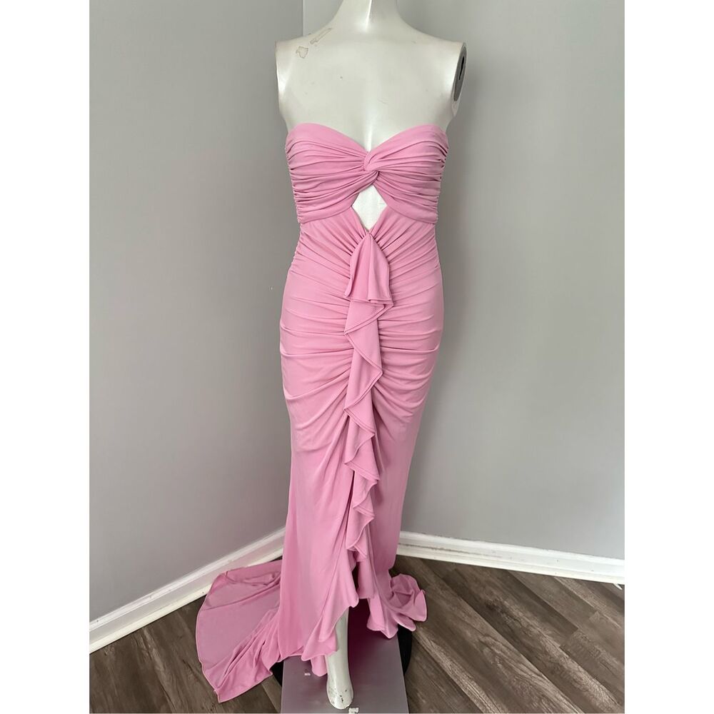 Cinq à Sept Jenna Strapless Ruffled Gown SIZE 2 - Picture 11 of 13